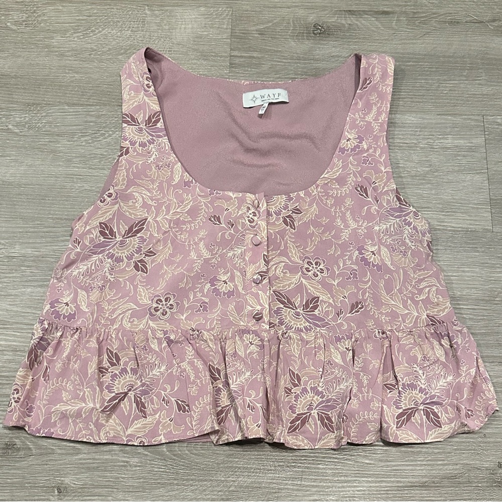 Wayf Paisley Sleeveless Top